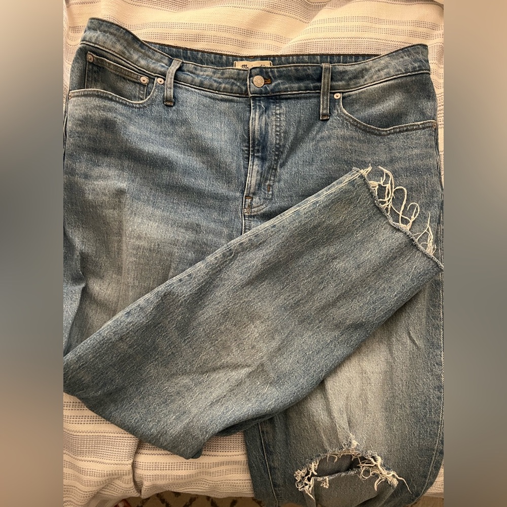 Madewell The Perfect Vintage Jean | Raw Hem / Distressed | Size 34